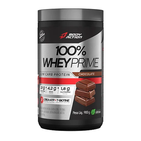 100% Whey Prime 900G Chocolate Body Action
