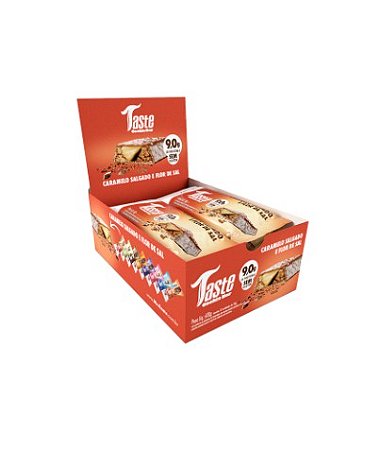 Taste Cookie Bar Caramelo Com Flor De Sal  Display 12Un Mrs Taste