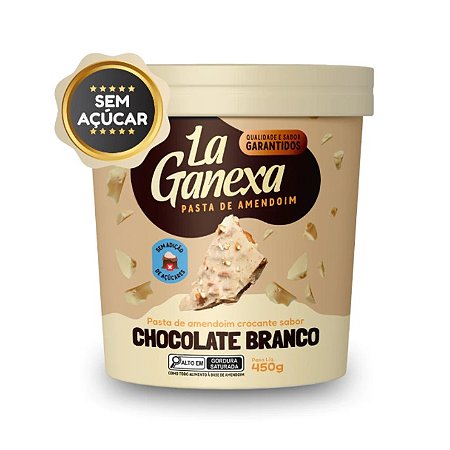 Pasta De Amendoim Chocolate Branco Crocante 1Kg La Ganexa