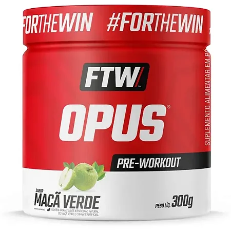 Opus Pre Workout 300G - Maça Verde - FTW
