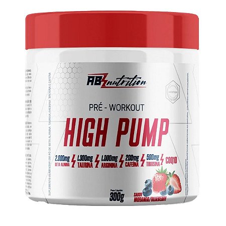 High Pump Morango C/ Blueberry 300G Absolut Nutrition