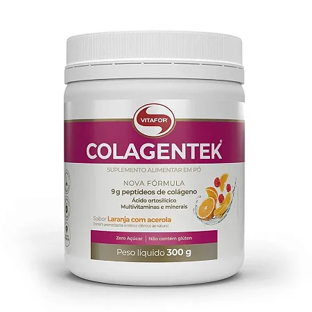 Colagentek Pote 300G Laranja Com Acerola Vitafor