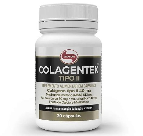 Colagentek Tipo II 30 Capsulas 790Mg Vitafor