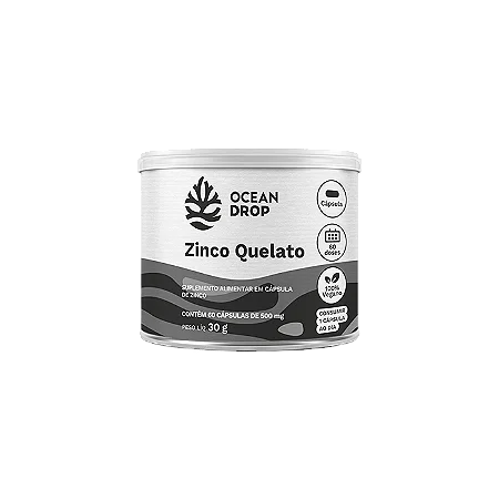 Zinco Quelato 60 Capsulas 500Mg Ocean Drop