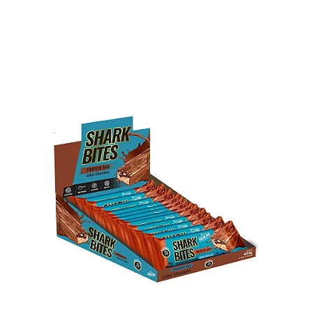 Bites Protein Bar Chocolate 40G  Display C/12Uni Shark Pro