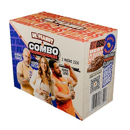 Promopack Pasta E  De Amendoim Avela E Cookies Cream De 250G Dr Peanut