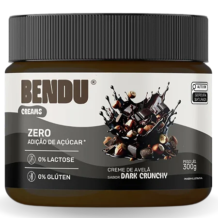 Creme de Avelã Dark Crunchy 300g – Bendu