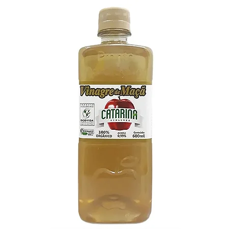 Vinagre De Maca Organico Pet 600ml Catarina