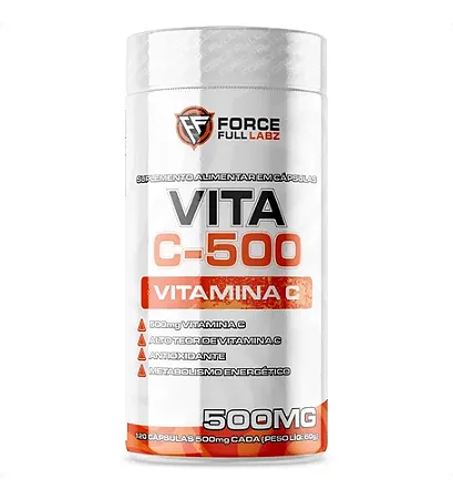 Vita C-500 120 cápsulas – Force Full Labz