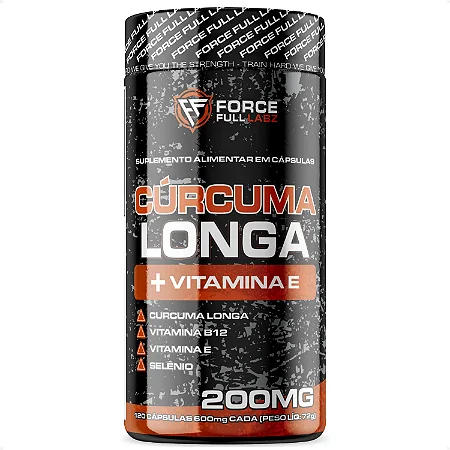 Cúrcuma Longa + Vitamina E 120 cápsulas – Force Full Labz