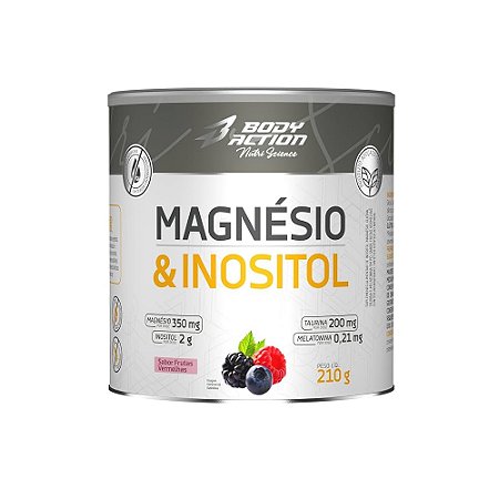 Magnésio & Inositol 210g Sabor Frutas Vermelhas – BodyAction
