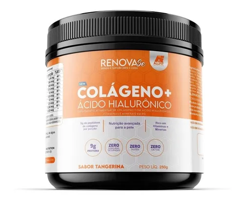 Renovase Colágeno Hialurônico 250g Tangerina – Allfit Nutrition