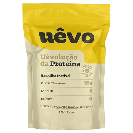 Proteína em Pó Baunilha 1kg – Uevo (Refil)