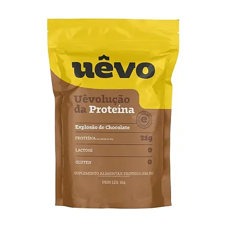 Proteína em Pó Chocolate 1kg – Uevo (Refil)