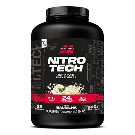 Whey Regular NitroTech 900g Baunilha – MuscleTech