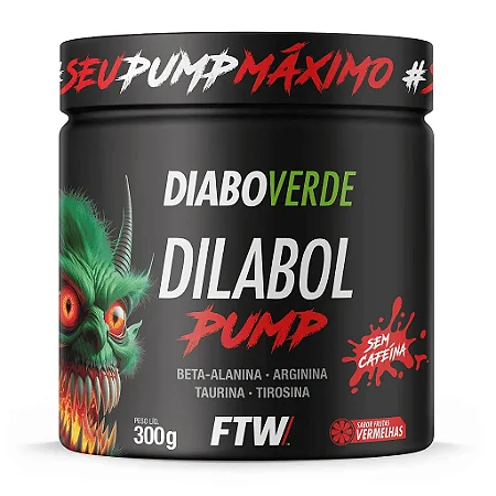 Diabo Verde #Dilabol Pump 300g Frutas Vermelhas com 12 Unidades – FTW