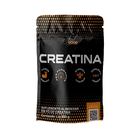 Creatina 100% Pouch 500g – Combo com 6 Unidades – Feel Good