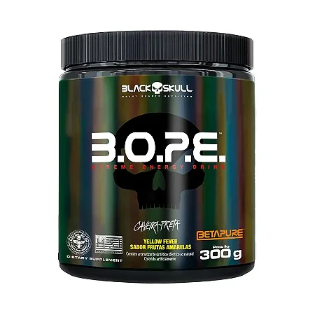 B.O.P.E Frutas Amarelas 300g – Combo com 6 Unidades – Black Skull