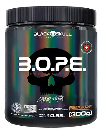 B.O.P.E Guaraná e Açaí 300g Combo 6 Unidades – Black Skull