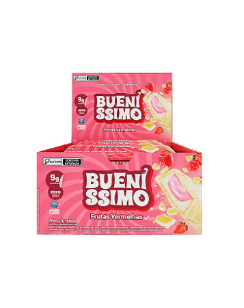 Barra Bueníssimo Frutas Vermelhas 40g Display com 12 Unidades – Under Labz
