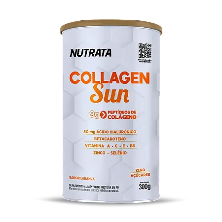 Colágeno Sun Sabor Laranja Pote 300g – Nutrata