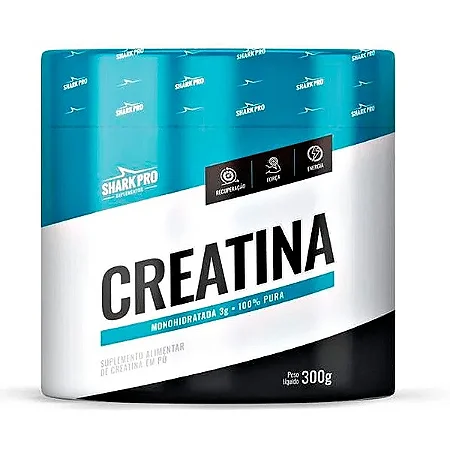 Creatina Monohidratada Pura 300g Combo com 6 Unidades – Shark Pro