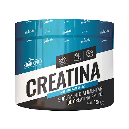 Creatina Monohidratada 150g Sabor Natural Combo com 6 Unidades – Shark Pro