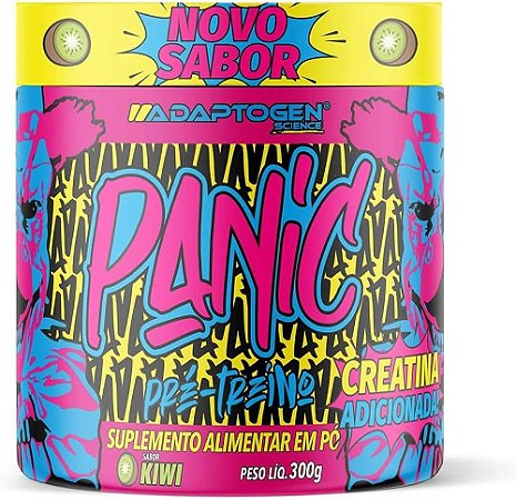 Panic Pre Treino Kiwi 300g Combo com 6 Unidades – Adaptogen