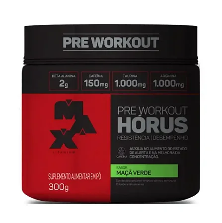 Horus Pote 300g Sabor Maçã Verde Combo com 6 Unidades – Max Titanium