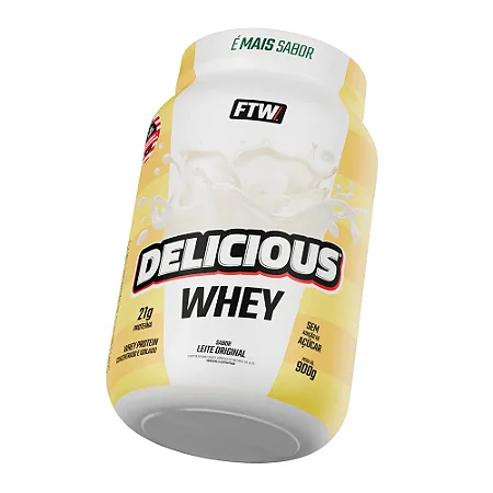 Delicious Whey 900g Leite Original FTW