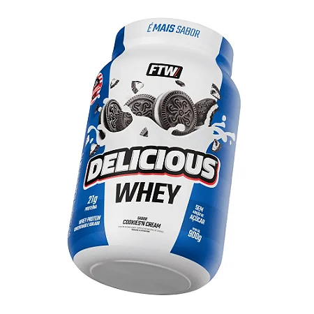 Delicious Whey 900g Cookies e Cream FTW
