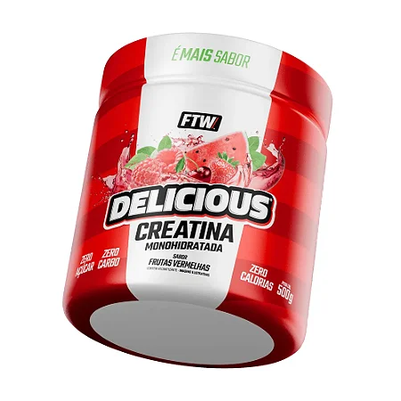 Delicious Creatina 500g Frutas Vermelhas FTW