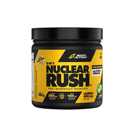 Nuclear Rush 100g Limão Combo com 6 Unidades – Body Action