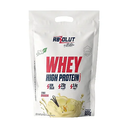 Whey Refil High Baunilha 900g Combo com 6 Unidades – Absolut Nutrition