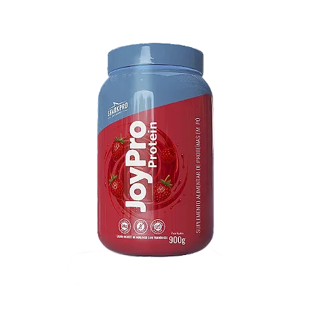 Whey Protein Joypro Pote 900g Iogurte Morango com Framboesa – Shark Pro