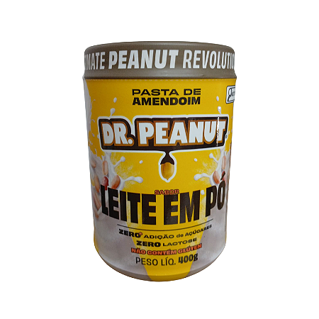 PASTA DE AMENDOIM LEITE EM PÓ 400G DR PEANUT