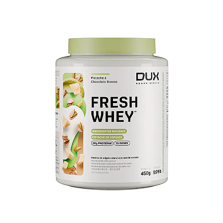 Fresh Whey 450g Dux Nutrition Pistache E Chocolate Branco