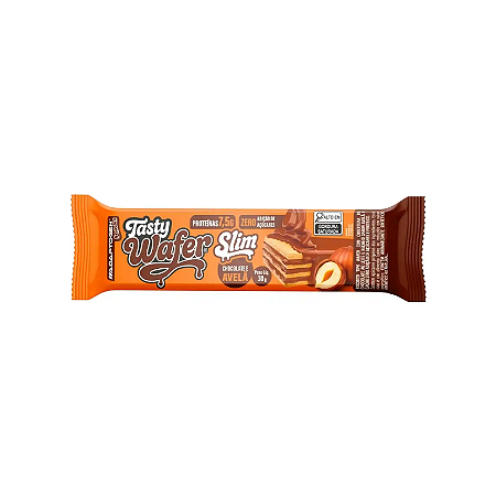 TASTY WAFER SLIM 30G CHOCOLATE COM AVELÃ ADAPTOGEN