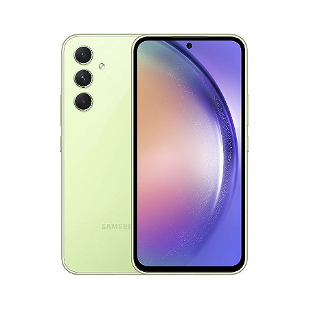 Smartphone Samsung Galaxy A54 5G Verde Lima, 128GB, 8GB RAM e Câmera Tripla de 50MP +12MP + 5MP