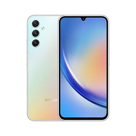 SM-A346MZSLZTO TELEFONE CELULAR SAMSUNG SM-A346M GALAXY A34 5G 128GB PRATA