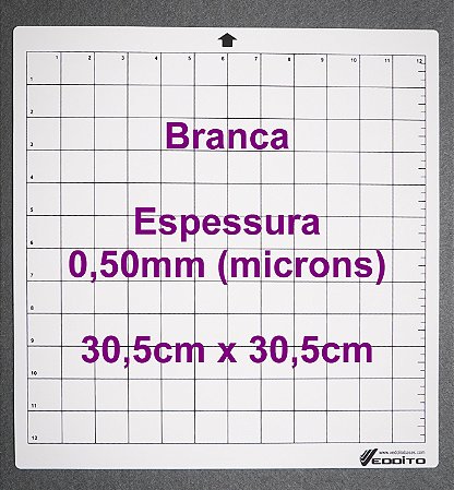 30x30 Cameo BRANCA 0,50mm com cola