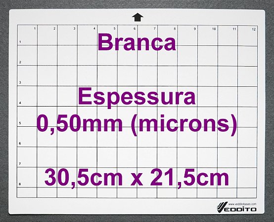 A4 Cameo 30x21 BRANCA 0,50mm com cola