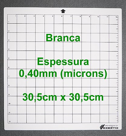 30x30 Cameo BRANCA 0,40mm com cola
