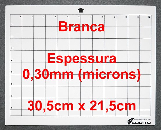 A4 Cameo 30x21 BRANCA 0,30mm com cola