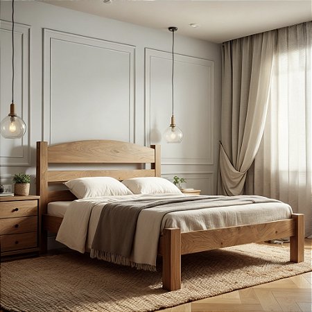 Cama Meia Lua - Madeira Maciça