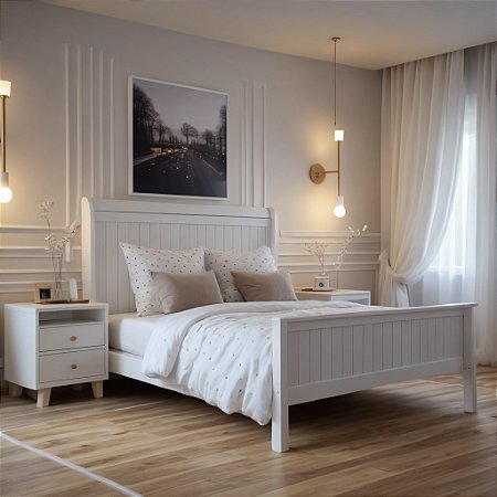 Cama Victória com Ripados