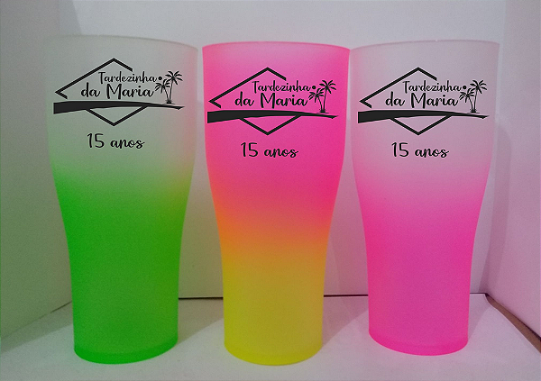 COPO TULIPA 300 ML EM DEGRADÊ PERSONALIZADO