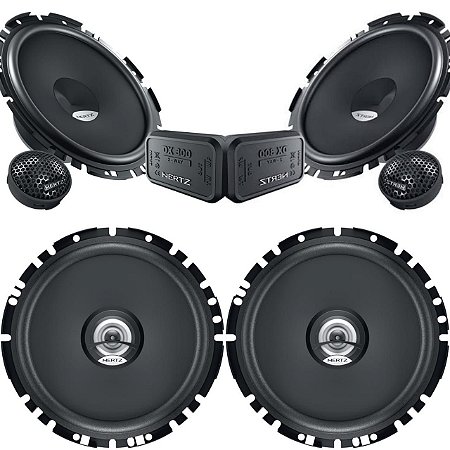 Kit Falante Hertz 2 vias Dsk170 Portas Dianteiras 6 Polegadas + Dcx170 Traseiras 6 Polegadas 260w Rms