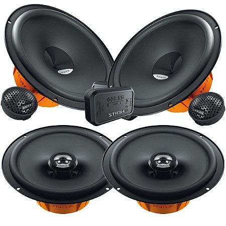 Kit Falante Hertz 2 vias Dsk165 Portas Dianteiras 6 Polegadas + Dcx165 Traseiras 6 Polegadas 280w Rms