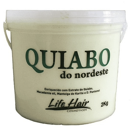 Mascara Life Hair Para Hidratação Capilar De Quiabo 2kg